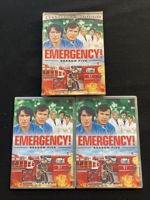 Emergency! Season Five  DVD 5 Disc Set Free Shipping
