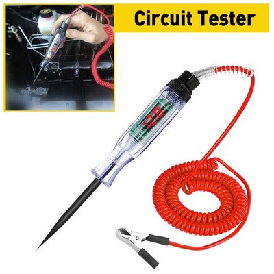 Digital Electric Circuit Tester LCD Test Light Car Truck Voltage Probe Pen 3-24V