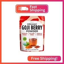 Organic Goji Berry Powder 1.1 Lb (71 Servings) for Smoothies & Baking