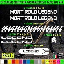 Kit 7 autocollants cadre de vélo UNIVERSELS protection VTT MORTIROLO LEGEND...