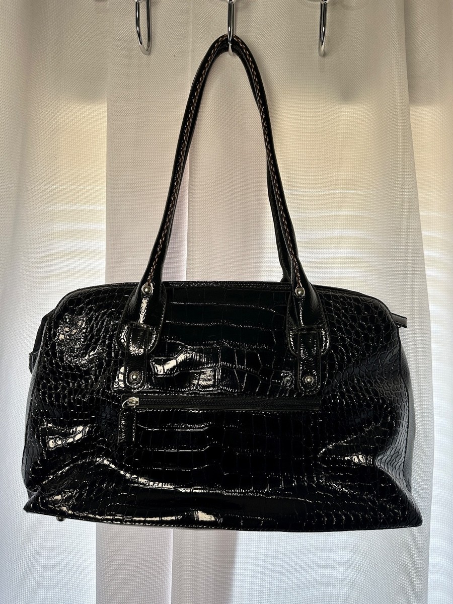 PRE-OWNED Dolce & Gabbana Original Denim Black Leather Shoulder