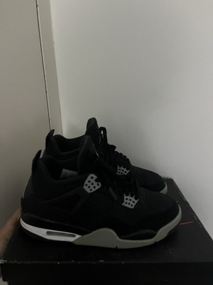 Jordan 4 Black Canvas