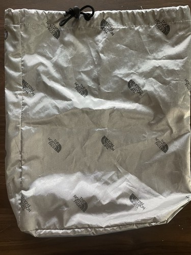 The North Face Nylon Drawstring Stuff Sack Bag Gray Medium Outdoor