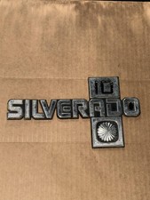 Chevrolet Silverado 10 Silver Zinc Alloy Side Emblem Badge Vintage Car Gm
