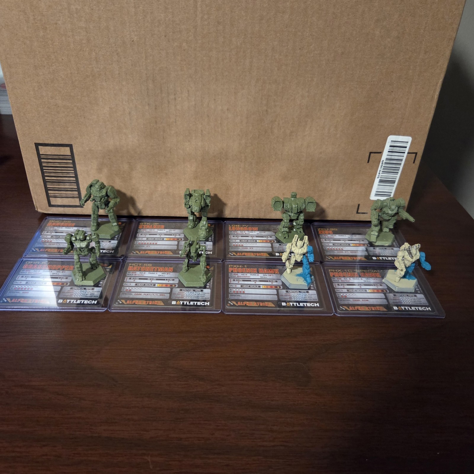 Battletech x8 Figures Lot Primed Catalyst Game Labs CGL Alpha Strike