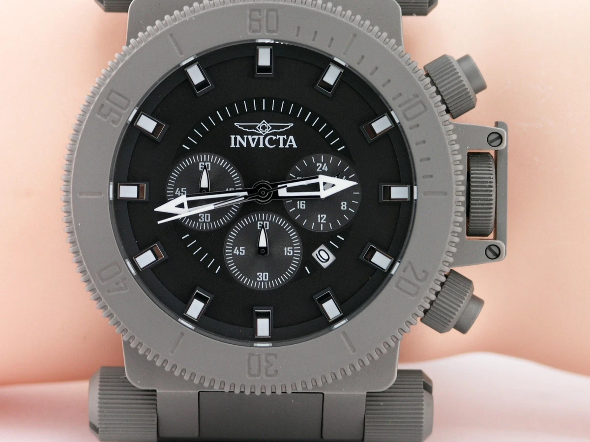 NUEVO RELOJ CRONÓGRAFO INVICTA 48221 COALITION FORCES TODO TITANIO NEGRO 51MM G