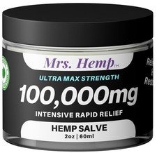 100,000 MG Hemp Extra Strength Healing Salve  Ideal for HIPS, Joints, Neck,...