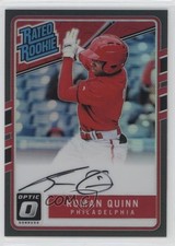 2017 Donruss Optic Rated Rookies Base Black Prizm 12/25 Roman Quinn Auto 0d4