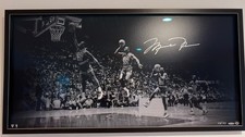 Michael Jordan Autographed “We Have Liftoff” 36” x 18” Upper Deck Authenticated