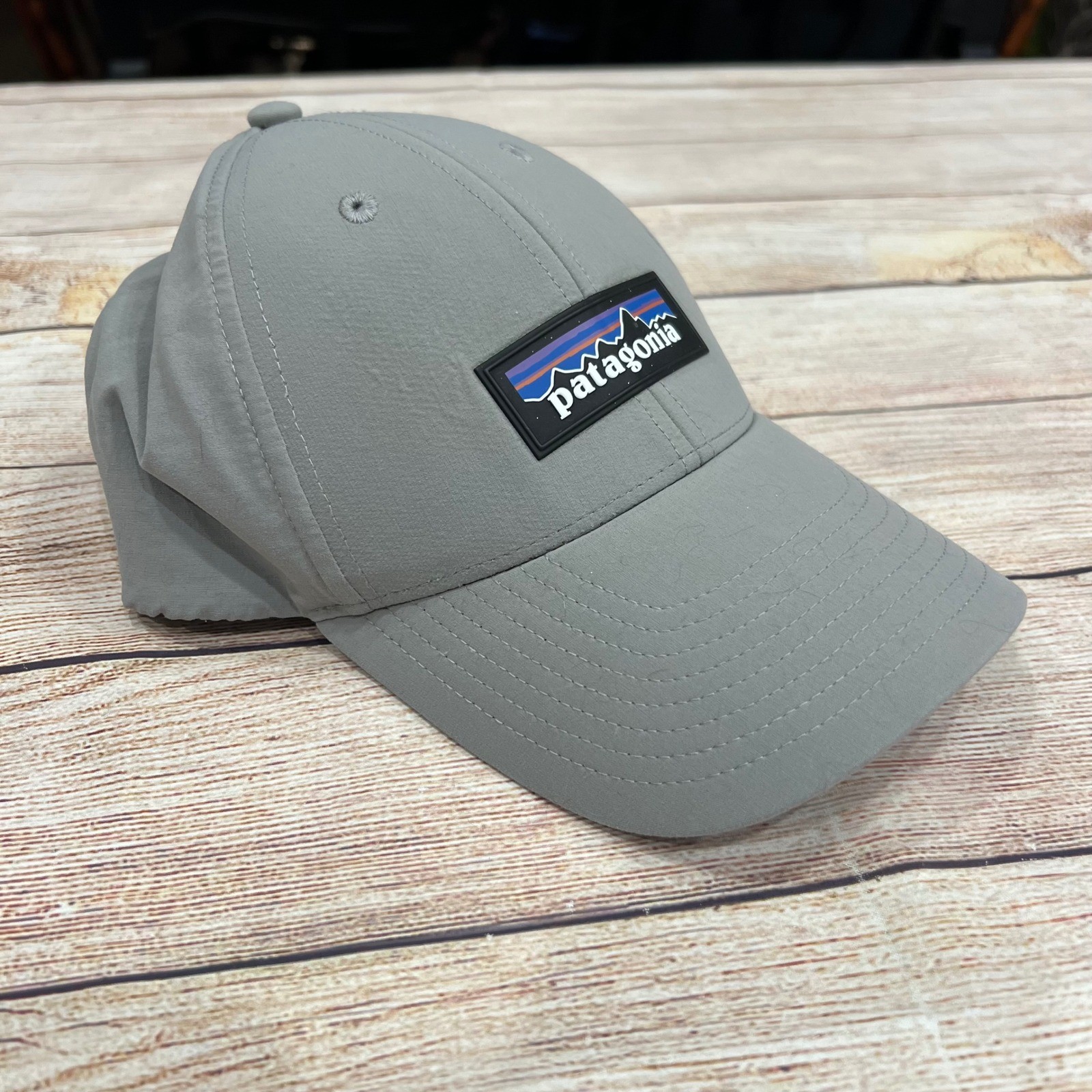 Patagonia Gray Baseball Cap Snapback Patch Logo O… - image 1