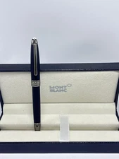 Montblanc Mesterstuck Roller Black Body + Grey Clips Ballpoint Pen I Black Ink