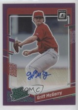 2023 Panini Donruss Purple Prizm 49/99 Griff McGarry #RPS-GM Auto 0c6