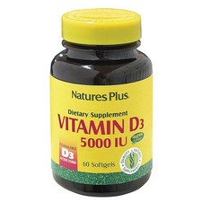 Nature's Plus Vitamina D3 5000 UI Integratore 60 Capsule