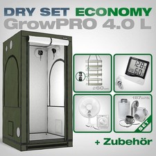 GrowPRO 4.0 Set Scatola di Secco 100x100x200cm - Antiodore 600D per Coltivatori Professionisti