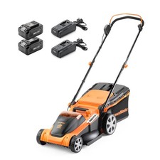 Image of LawnMaster 48V 41cm Cordless Lawnmower with a Set of two MX 24V 4.0Ah Lithium