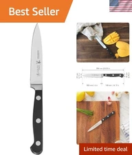 German Engineered 4-Inch Paring Knife - Precision Sharpness & Durability
