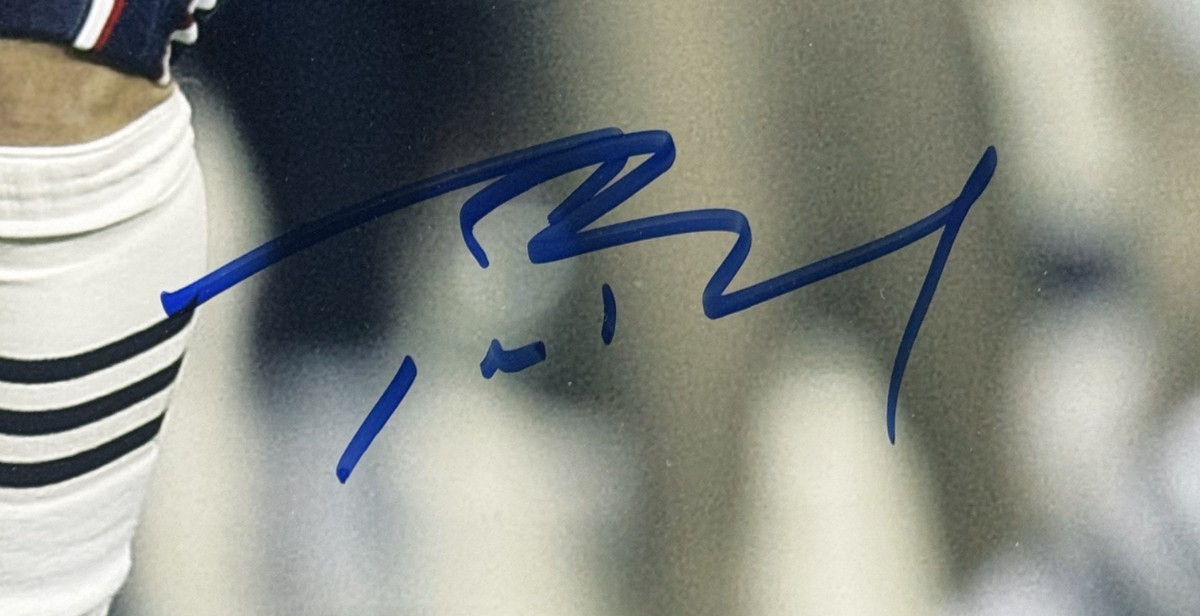Tom Brady Signed 16x20 Framed Super Bowl 39 Photo NE Patriots Auto Tristar COA view 3