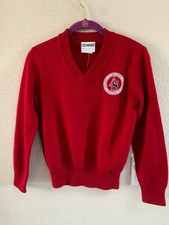 Dennis Uniform All Souls Red Youth Sweater Size YM NWT List 37 