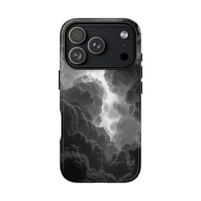 For iPhone / Galaxy / Pixel | Tough Case - Dark Gray Clouds White Light