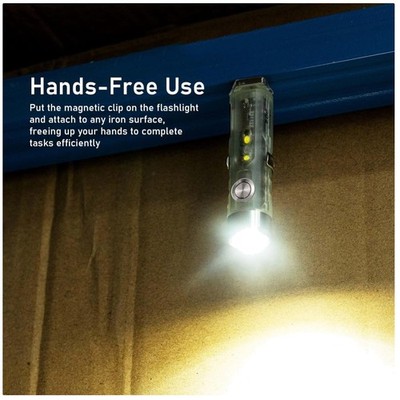 Magnetic Clip Pocket Flashlight - Hands-Free