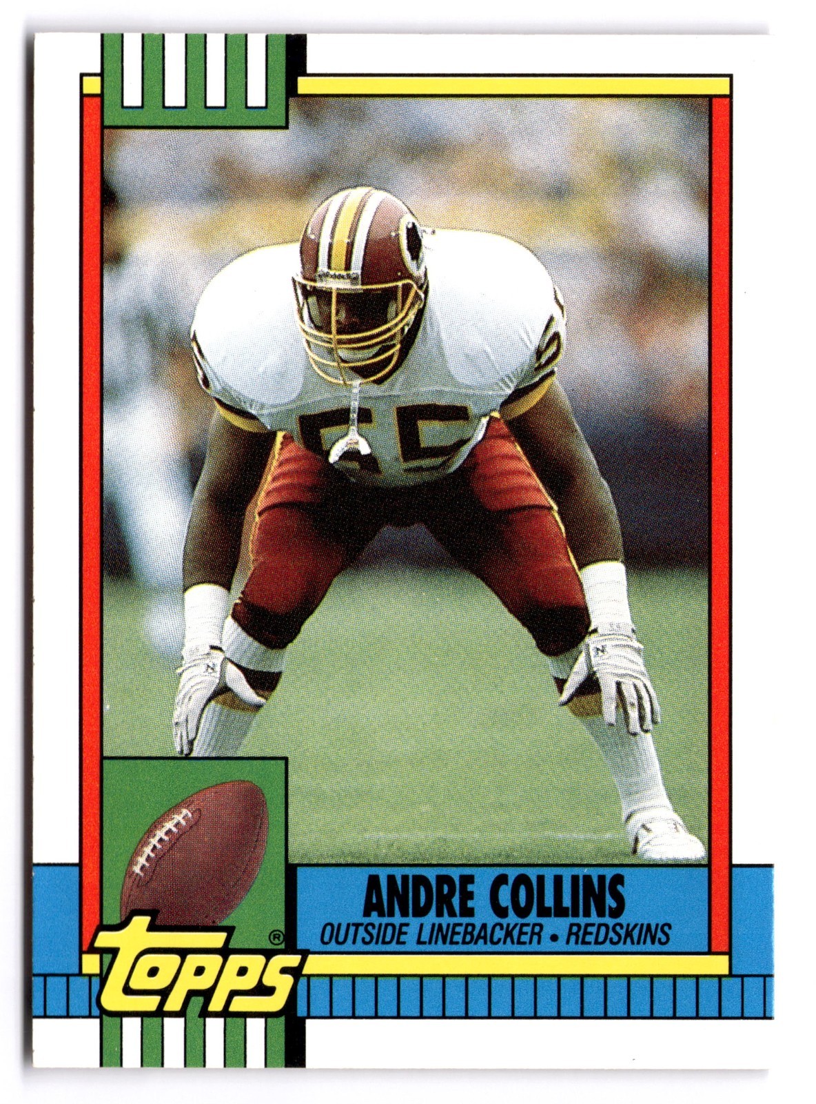 1990 Topps Traded - #120T Andre Collins (RC) Washington Redskins