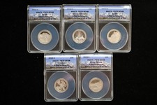 2012-S 5-Coin Set of Proof America the Beautiful Quarters in ANACS PR 70 DCAM
