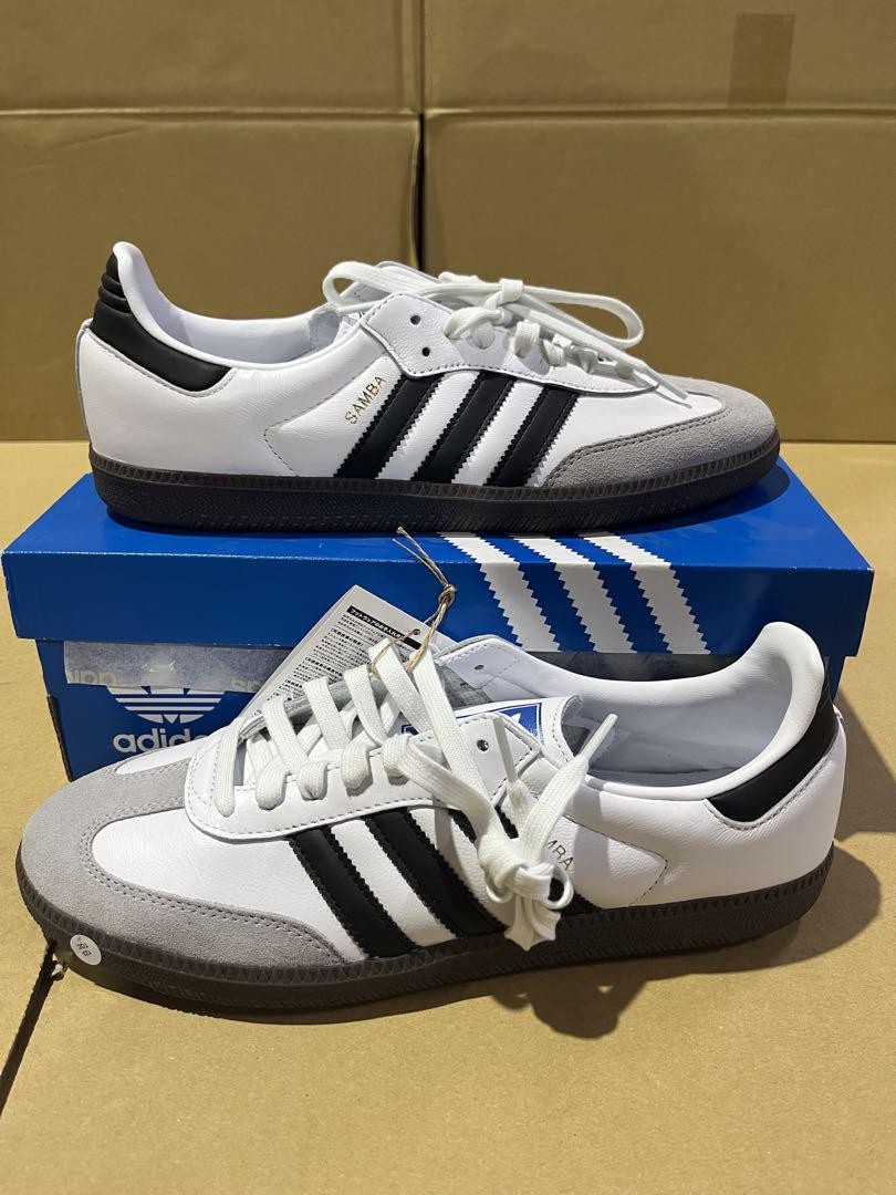 Adidas Samba White Grey Black | eBay