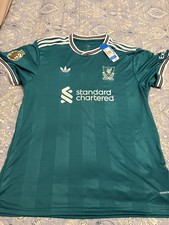 NWT #11 Mo Salah Liverpool FC 2025/26 Seagreen Third Kit Authentic Jersey 4XL