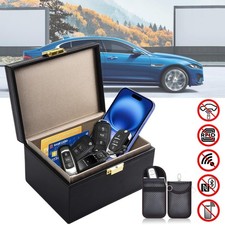 Keyless Go Schutz Autoschlüssel Box & 2 Keyless Go Schutzhülle RFID Schutzbox