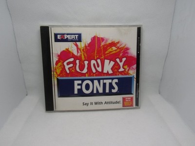 Expert Software Funky Fonts CD-ROM 1997 Retro 300 Fonts True Type PostScript