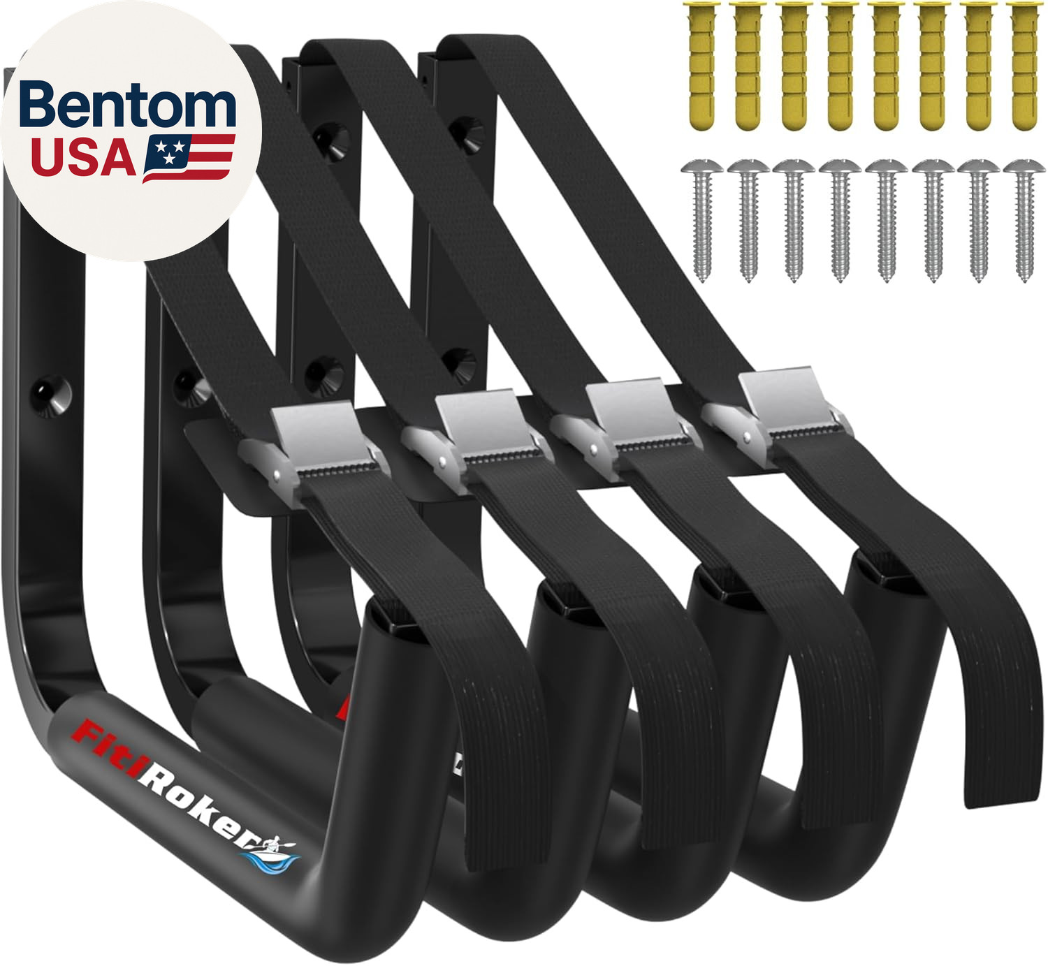 Storage Rack &ndash; 100lb Heavy Duty Kayak Wall Mount With Foam