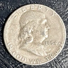 1954 S Franklin Half Dollar 90% Silver