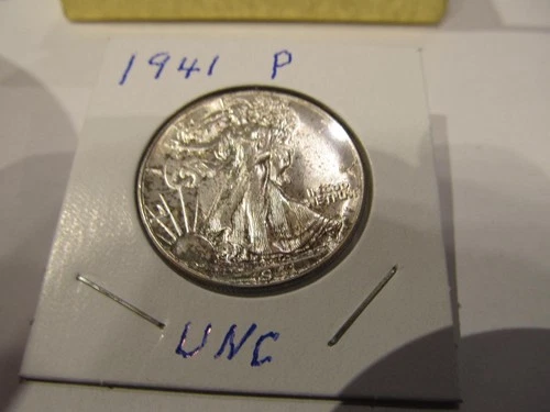 UNCIRCULATED 1941 P WALKING LIBERTY HALF DOLLAR