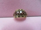 925 Sterling Silver Garnet  Ring Size 6.5 - 5.83 Grams