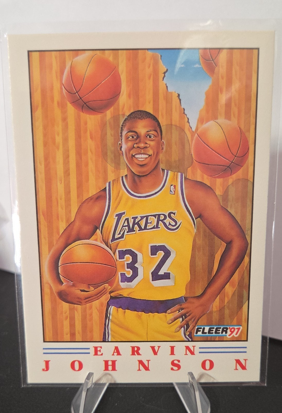 1991-92 Fleer - Pro Vision Magic Johnson #6