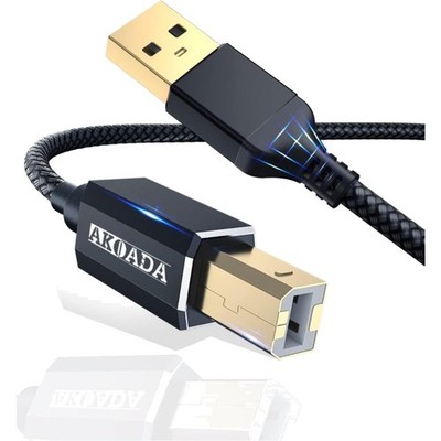 Printer Cable 15ft USB 2.0 Type A Male to B Male Printer Scanner Cord High Sp...