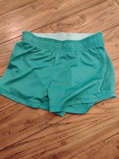 Girls Size Small Turquoise BCG Stretchy Shorts