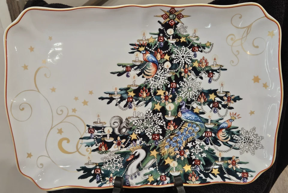 Williams Sonoma ’Twas the Night Before Christmas 18" Tree Platter 2012 – RARE - Image 3 of 4