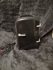 Portable Mini Fridge & Warmer - 4L Gloss Black - Home & Car 12V/AC - Tested