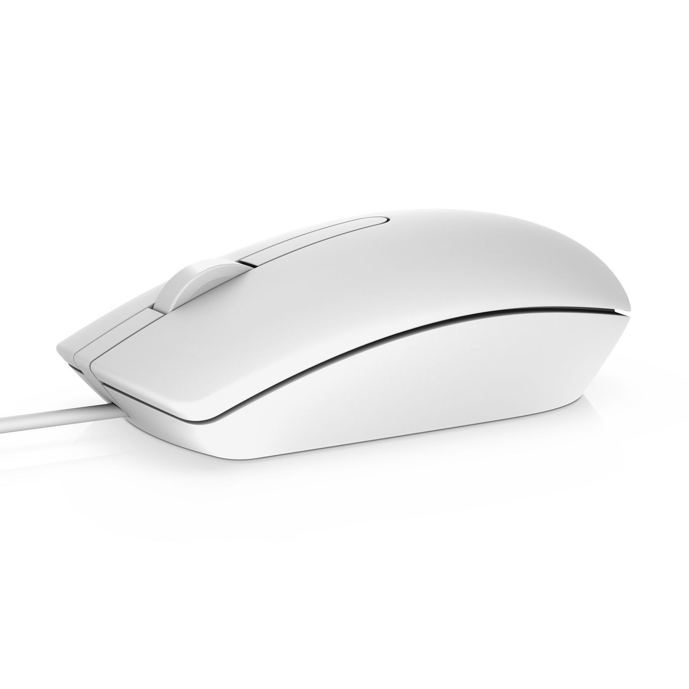 Dell MS116-WH Wired Optical USB Mouse, White