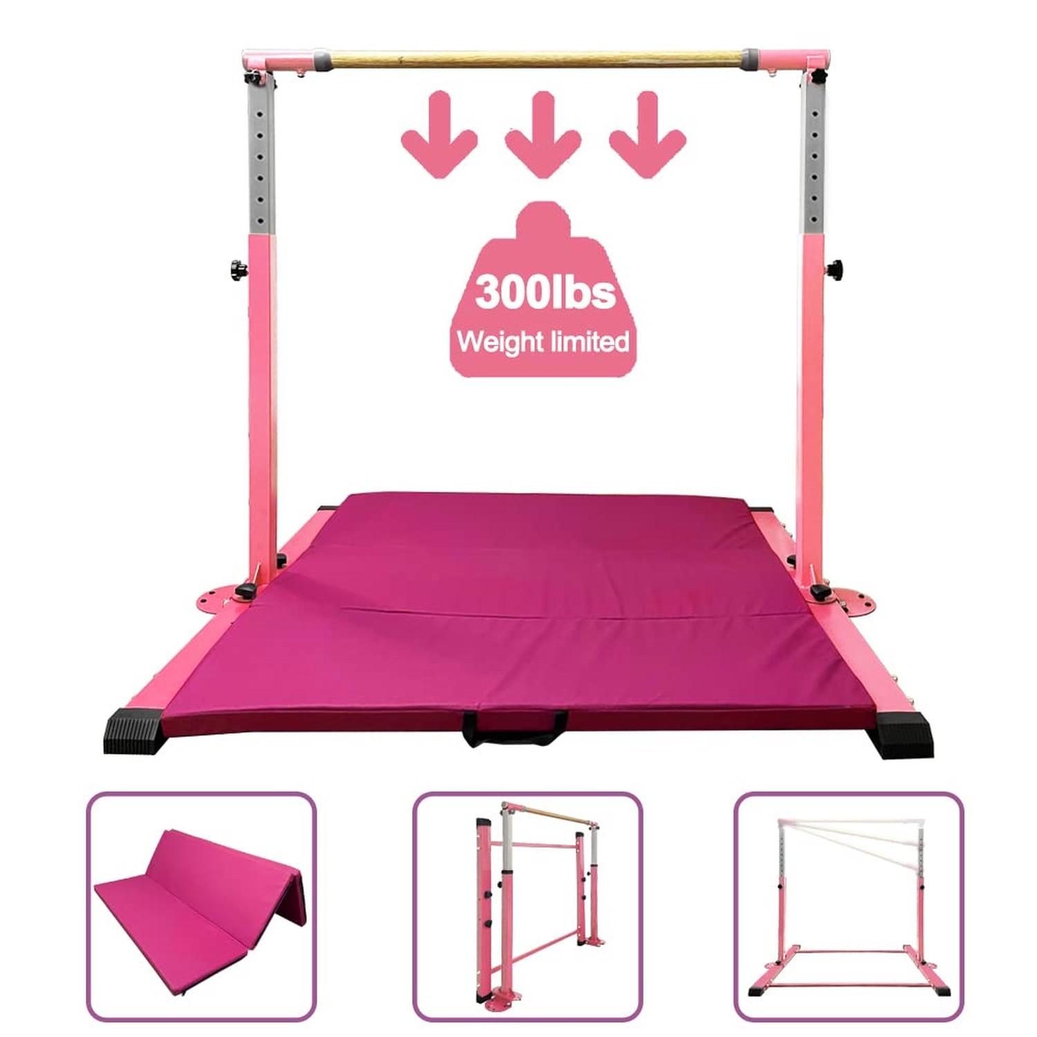 Gymnastics Kip Bar for Home Indoor Training,Horizontal Bar for Kids Girls Jun...