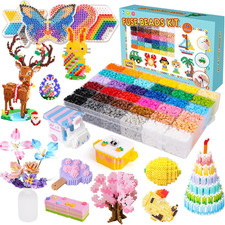 Meland Fuse Beads Kit - 11,000 Pcs 36 Color Beads for Craft for Girls Age 5-12 Y