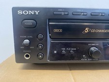 Sony RCD W500C CD 5 Disc Changer Recorder Unpowered Untested For Parts or Re