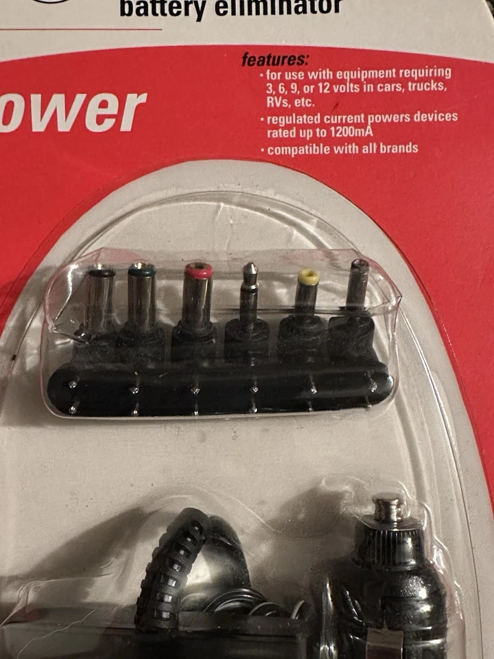 GE AV93600 Universal DC Eliminador de Batería 3 6 9 12 Voltios Foto 3 de 4