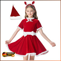 Weihnachtsoutfit FüR MäDchen Santa Mit Hut Weihnachtsfeier KostüM Geschenk