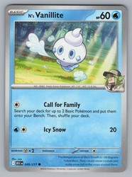 N's Vanillite 049/217 Ascended Heroes Common