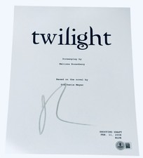 Robert Pattinson Signed Autograph Twilight Full Movie Script Screenplay Beckett