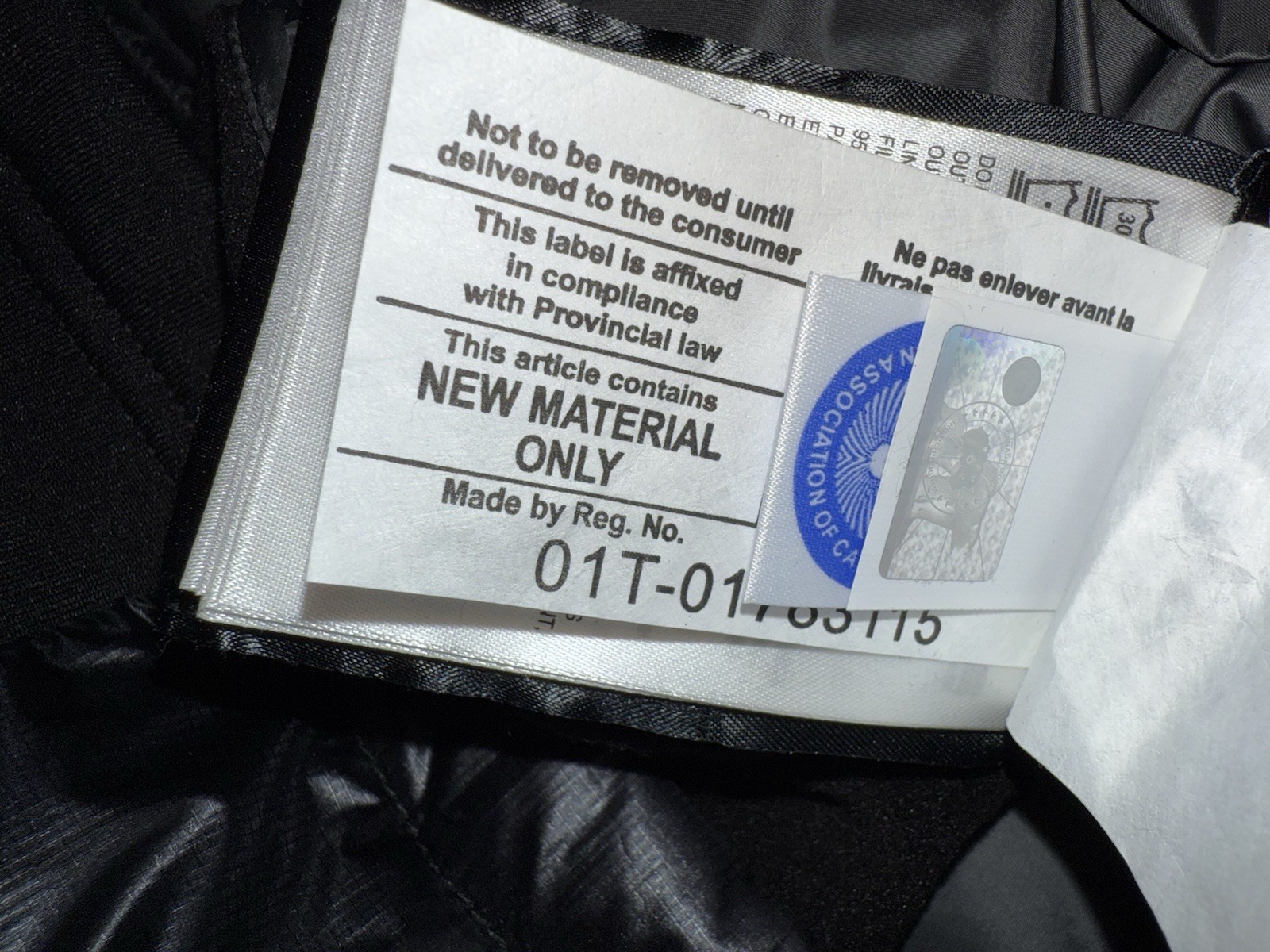 CANADA GOOSE Womens Cypress Hooded Jacket Mid Length Quilted Black Size XS thumbnail 6