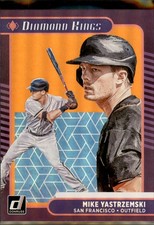 2021 Donruss #28 Mike Yastrzemski Holo Orange