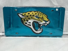 Jacksonville Jaguars NFL Teal Acrylic Lasercut License Plate Wincraft